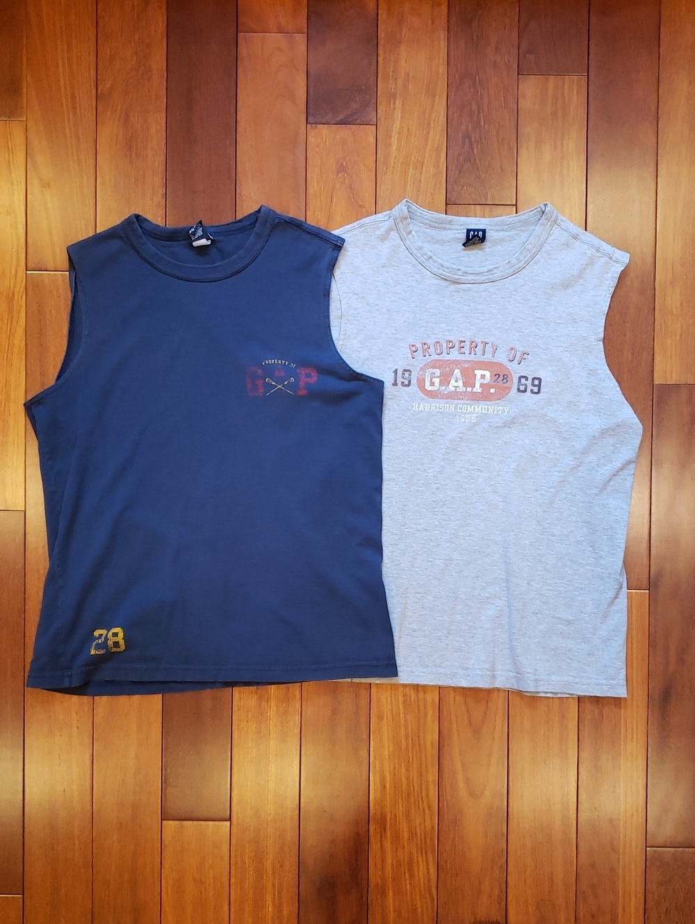 Men's size S and XS Gap Muscle Shirts